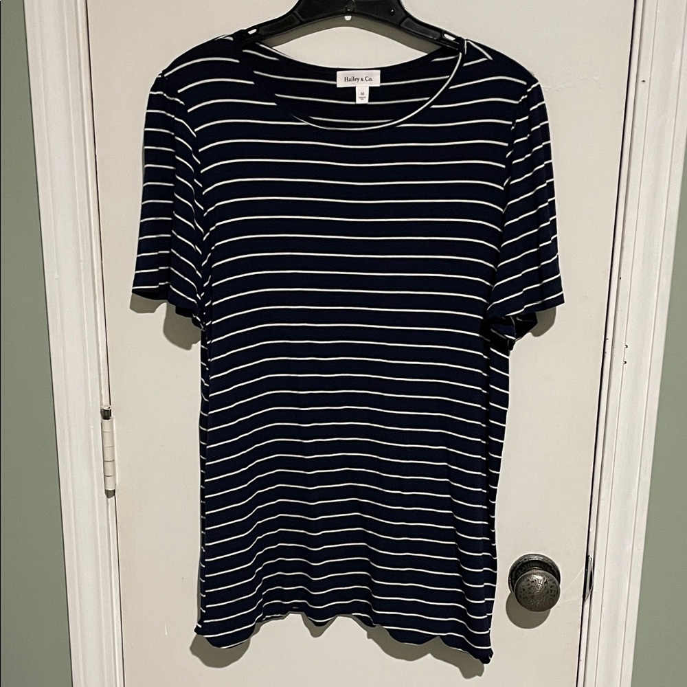 Navy Striped Women's Tunic- NWOT